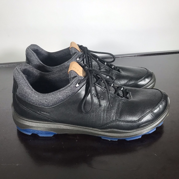 ecco black golf shoes